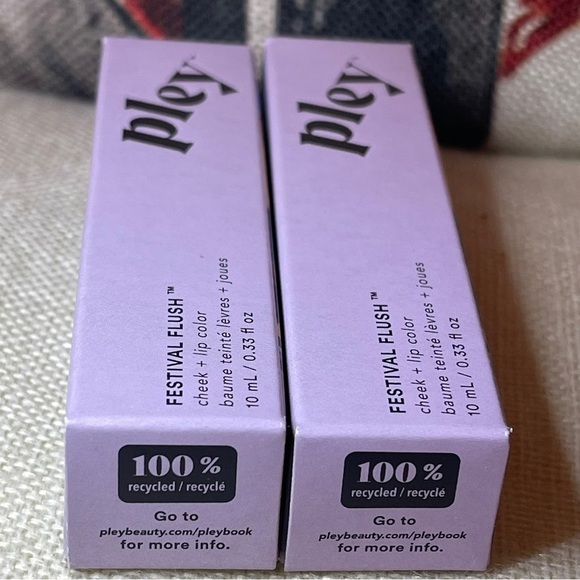 PLEY (2) Pink Agave Lip + Cheek Tint | Festival Flush - Picture 3 of 7